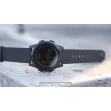 9mm Super Slim Sanda 337 Sport Watch Men Brand Luxury Electronic LED Digital Wrist Watches For Men Clock